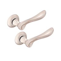 Ручки на розеті MVM/Linde A-2009 (T3-E9) SN/CP матовий нікель/полірований хром